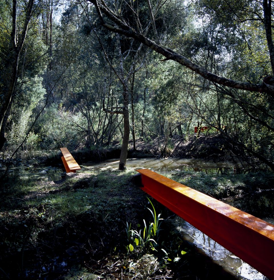 resting area in santa clara a velha by jose adriao arquitectos