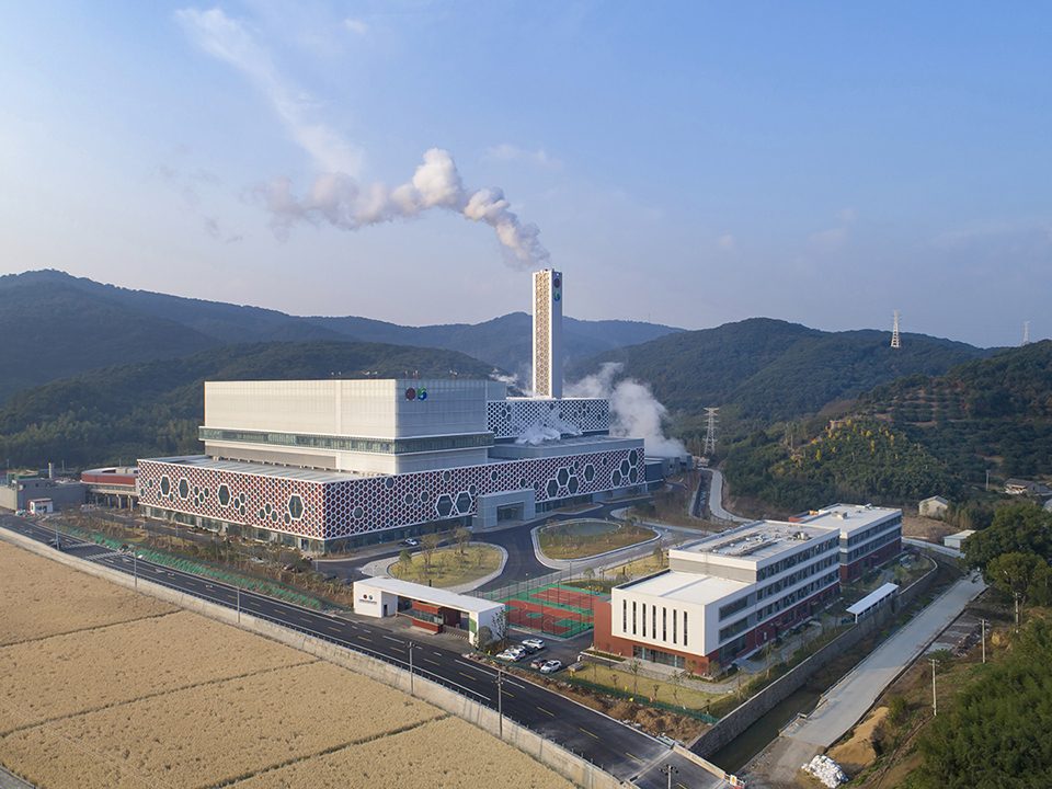 Ningbo Yinzhou Domestic Waste Incineration Power Plant China by AIA Architectes