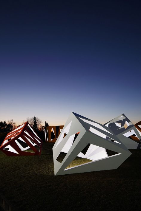 Constellation of Stargazing Tea Rooms by Moriyuki Ochiai Architects