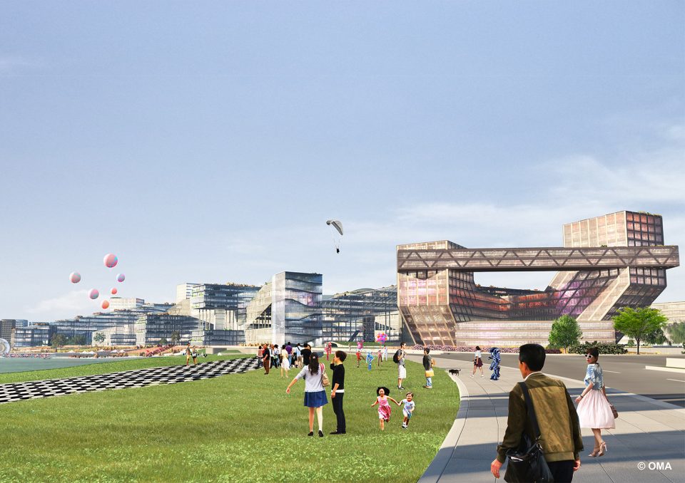 OMA Wins Design Competition for Unicorn Island in Chengdu