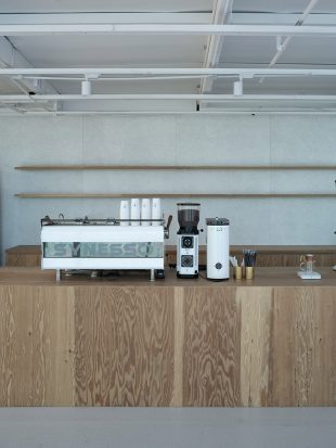 Pop up cafe design by kooo architects