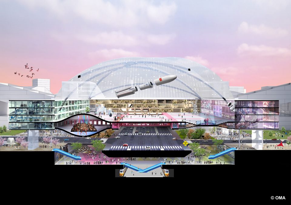 OMA Wins Design Competition for Unicorn Island in Chengdu