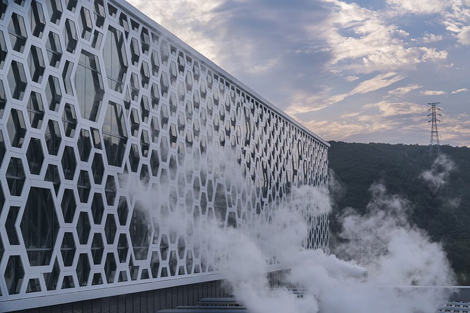 Ningbo Yinzhou Domestic Waste Incineration Power Plant China by AIA Architectes