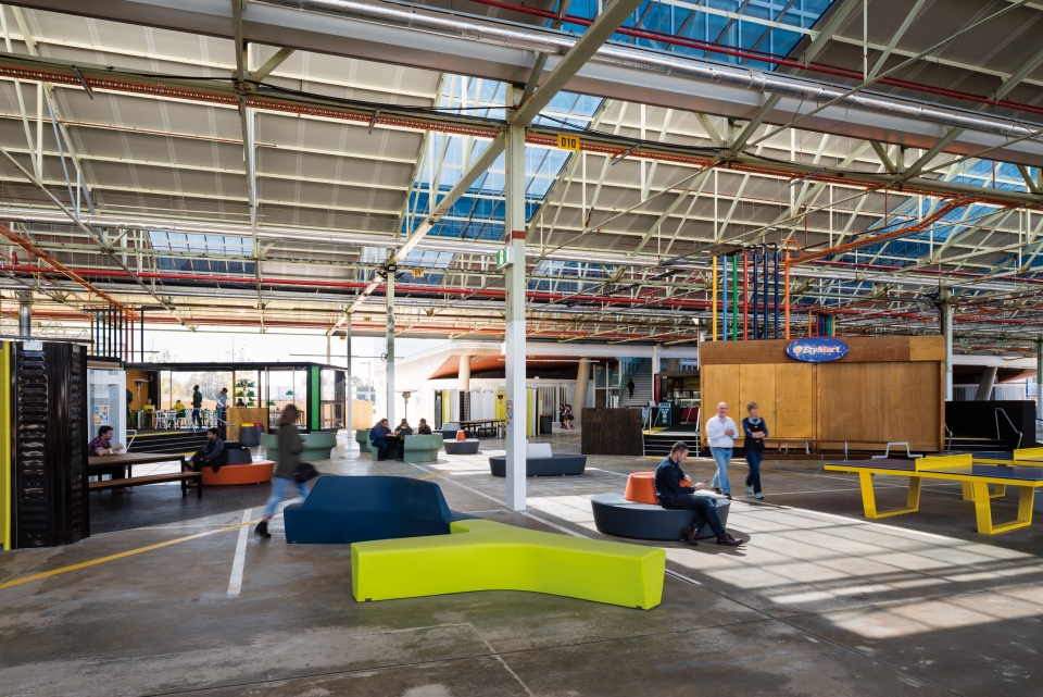 tonsley innovation district main assembly building pods by woods bagot 2