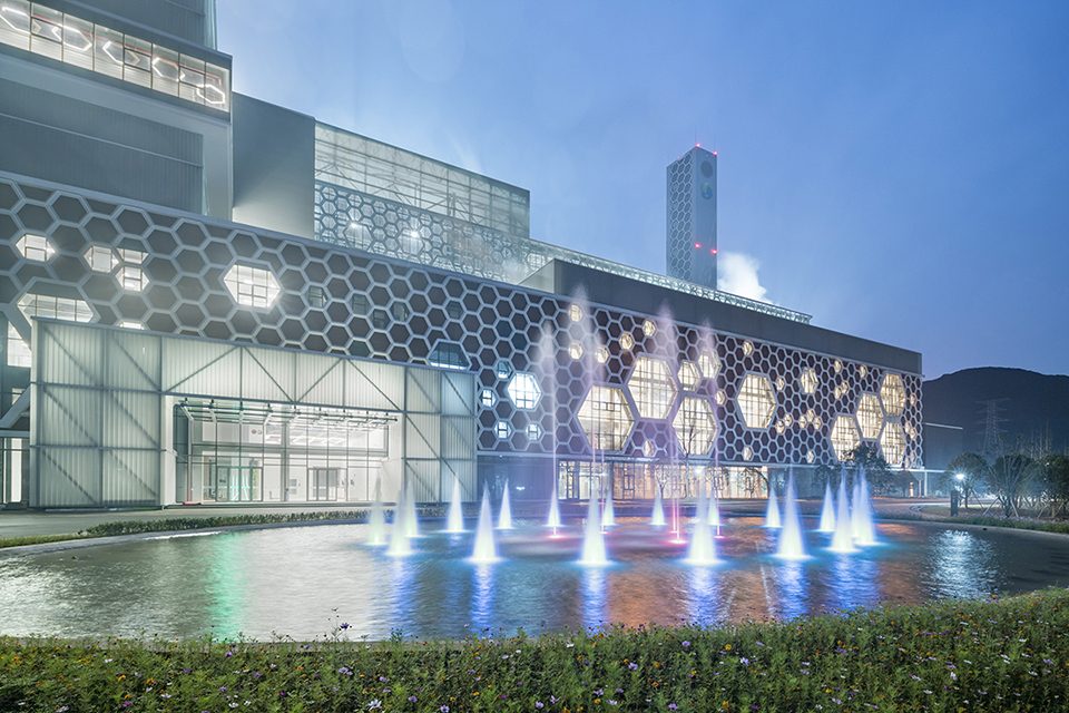 Ningbo Yinzhou Domestic Waste Incineration Power Plant China by AIA Architectes