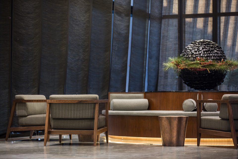 j lalli resort reception center china by hwj design