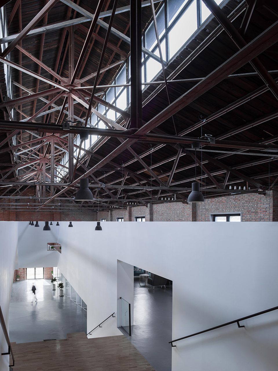 the renovation of old train factory to crrc 1897 creative display center china by project