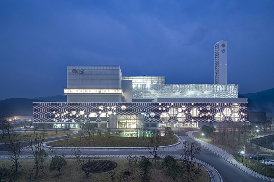 Ningbo Yinzhou Domestic Waste Incineration Power Plant China by AIA Architectes