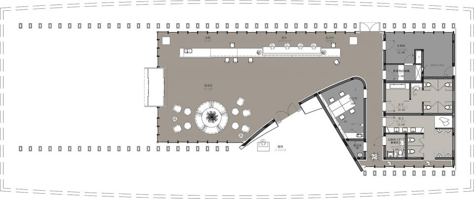 j lalli resort reception center china by hwj design