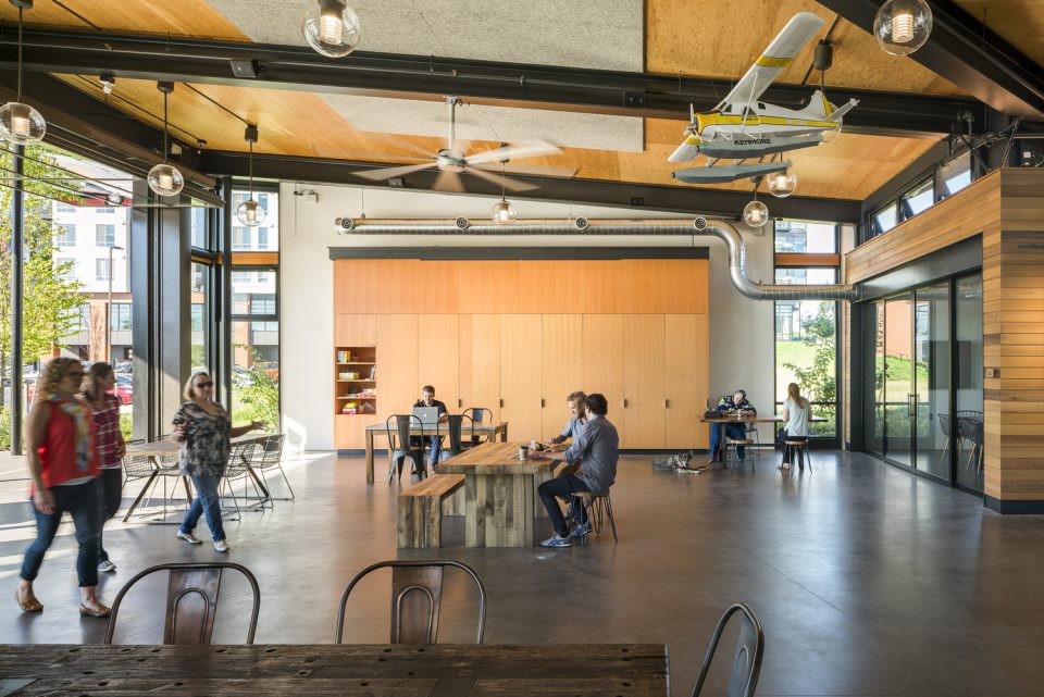 The Hangar at Kenmore Town Square by Graham Baba Architects