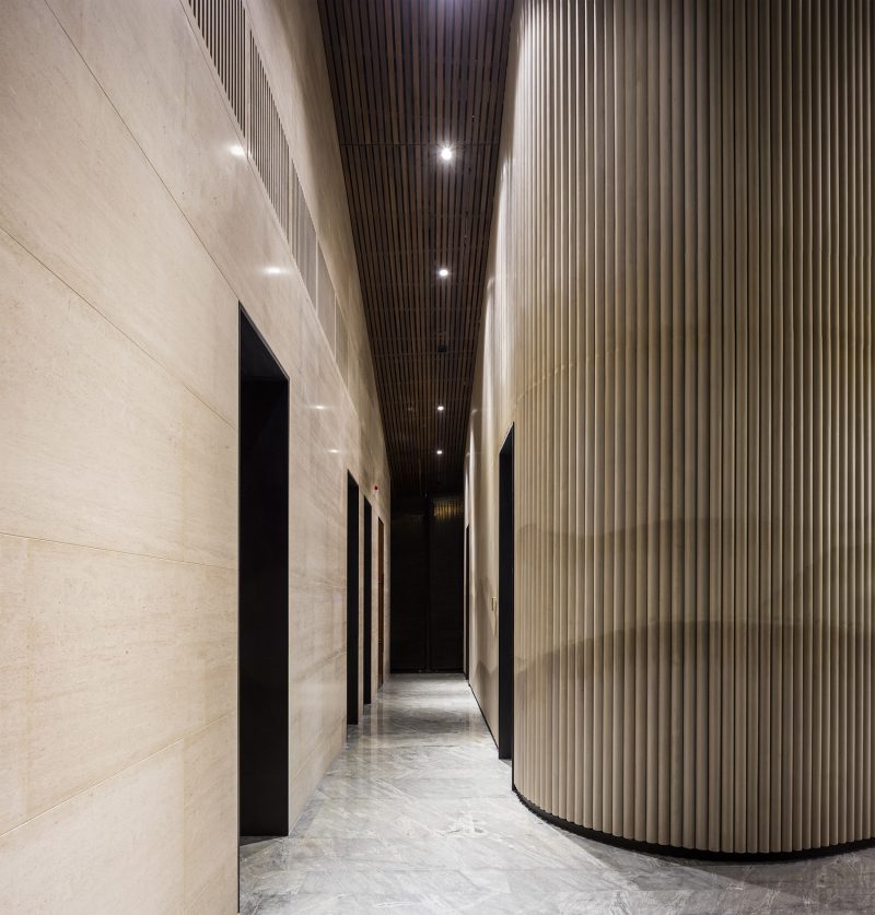 j lalli resort reception center china by hwj design