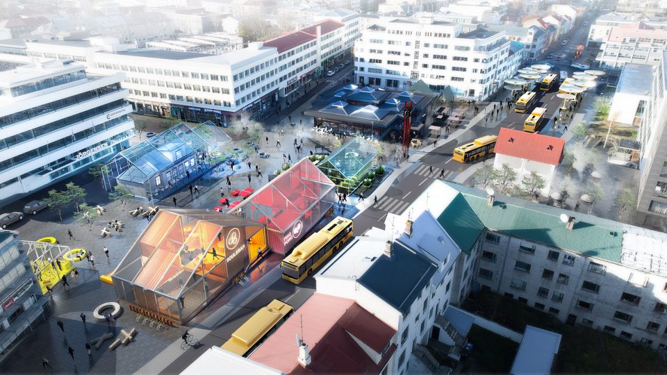 Lively Hlemmur Reykjavik Iceland by MANDAWORKS