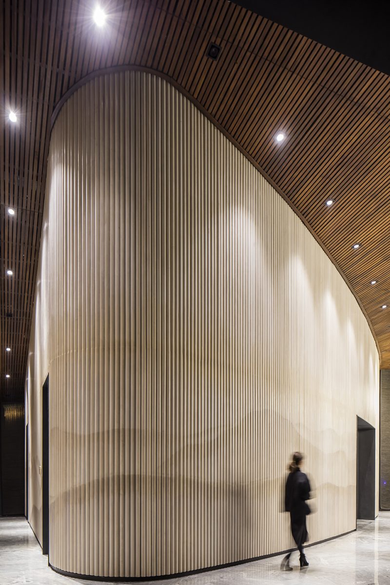 j lalli resort reception center china by hwj design