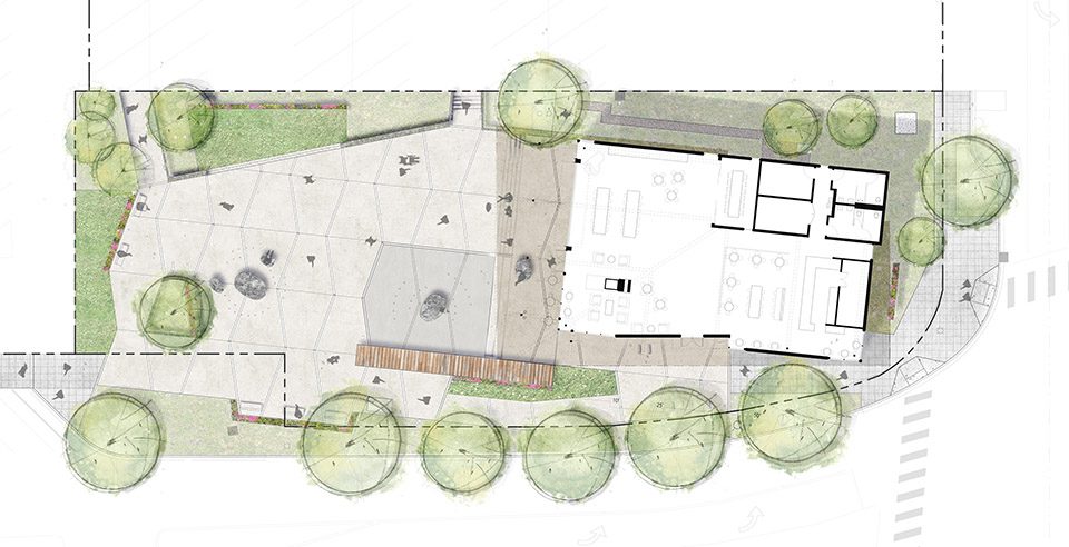 The Hangar at Kenmore Town Square by Graham Baba Architects