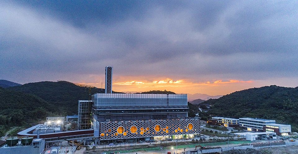 Ningbo Yinzhou Domestic Waste Incineration Power Plant China by AIA Architectes