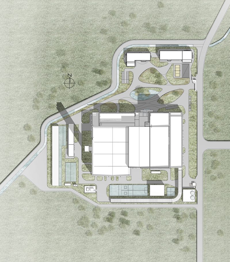 Ningbo Yinzhou Domestic Waste Incineration Power Plant China by AIA Architectes