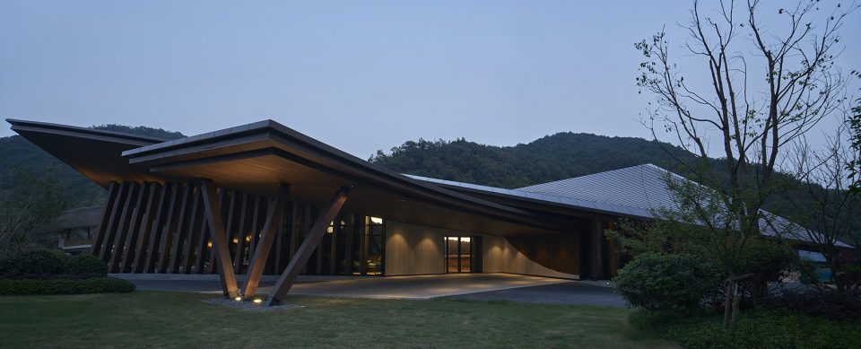 j lalli resort reception center china by hwj design