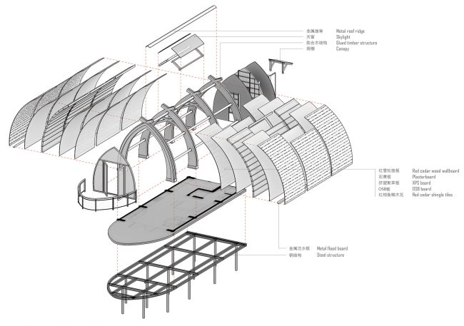 The boat room by The Design Institute of Landscape and Architec ture China Academy of Art