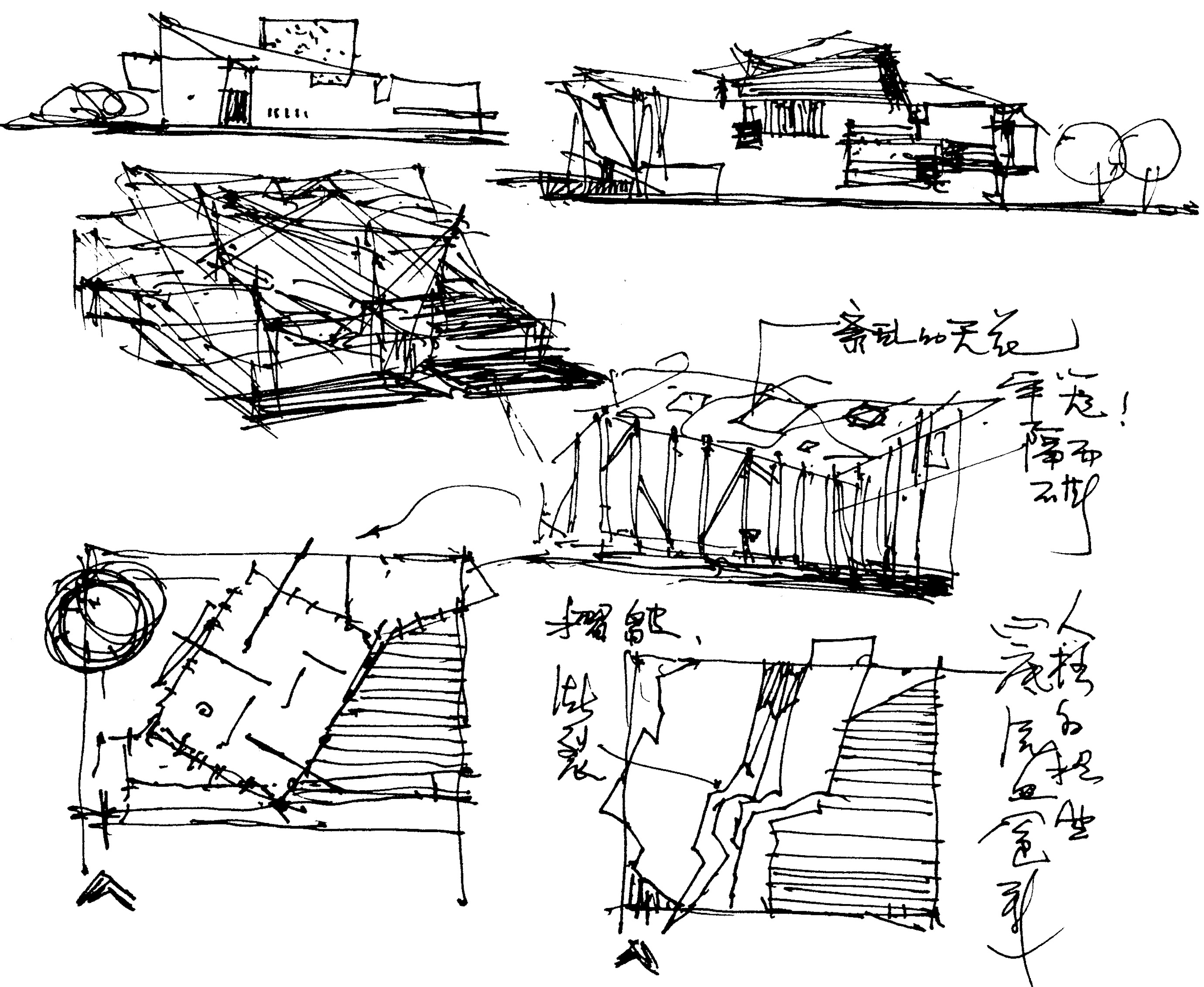 建川博物馆简笔画图片