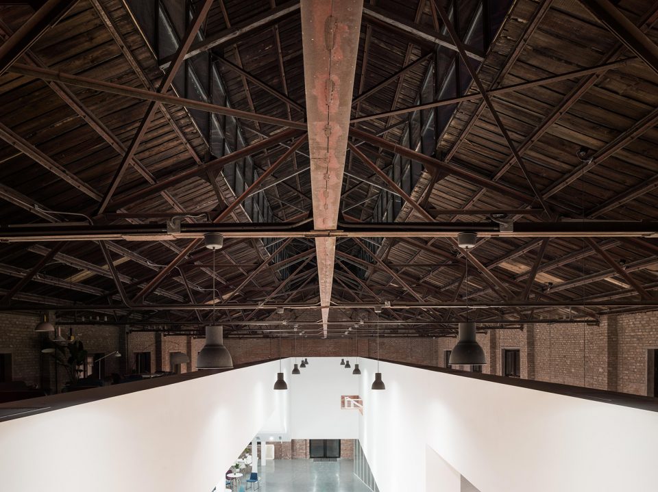 the renovation of old train factory to crrc 1897 creative display center china by project