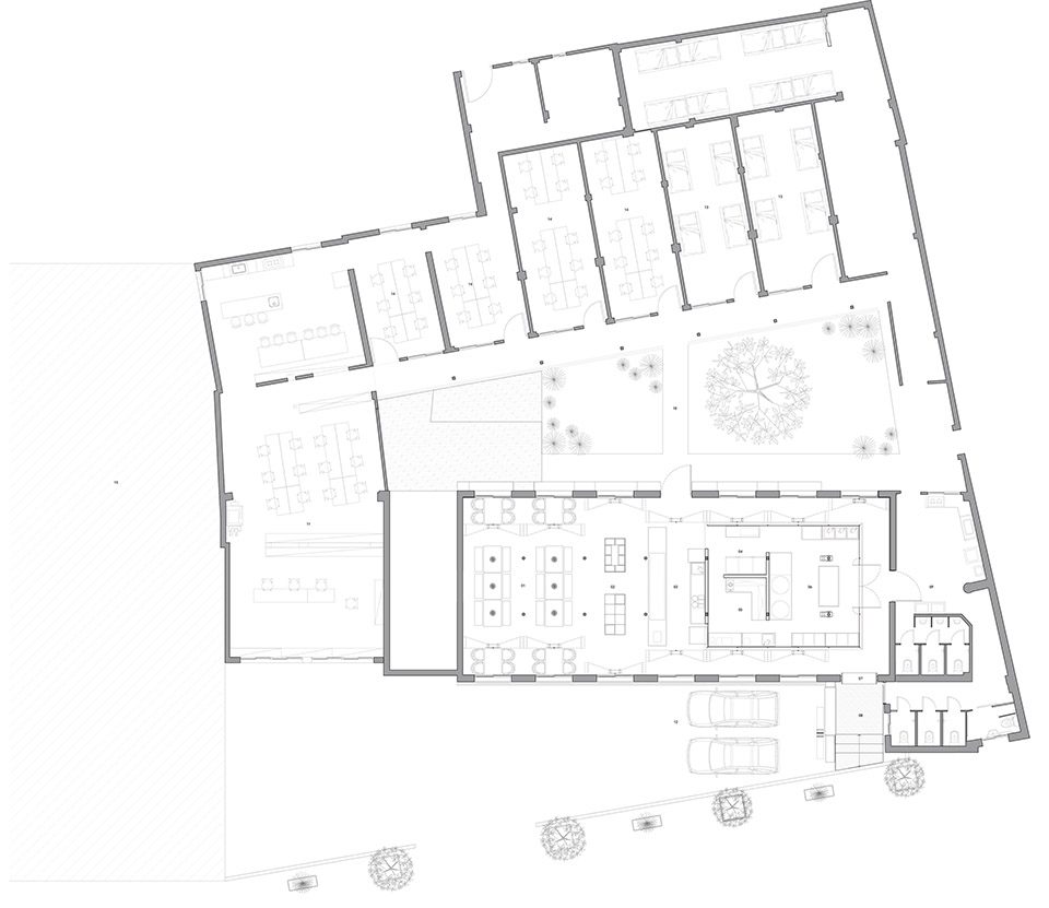 Ward with V dots by BP ARCHITECTS