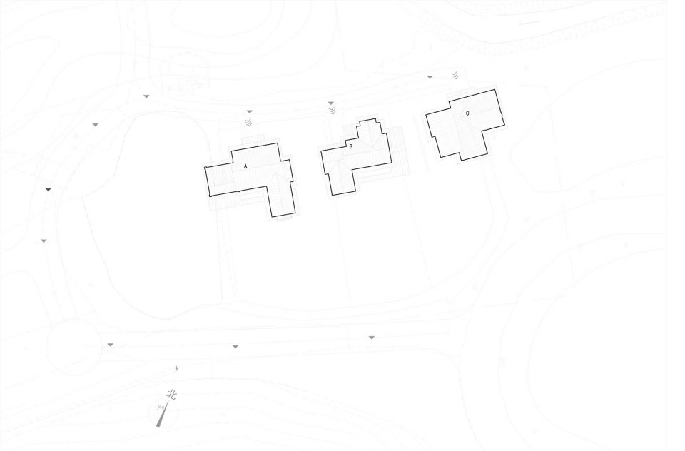 site plan wood structure resort villa