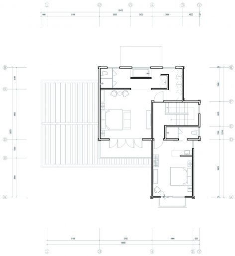 Chinese style plan2 wood structure resort villa