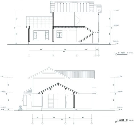Chinese style section wood structure resort villa