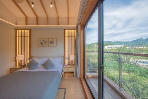 Japanese style5 wood structure resort villa