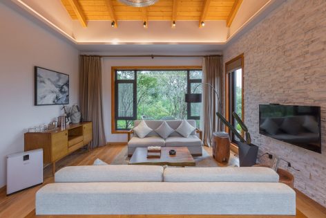American style10 wood structure resort villa