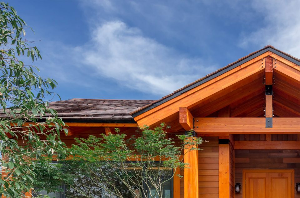 American style13 wood structure resort villa
