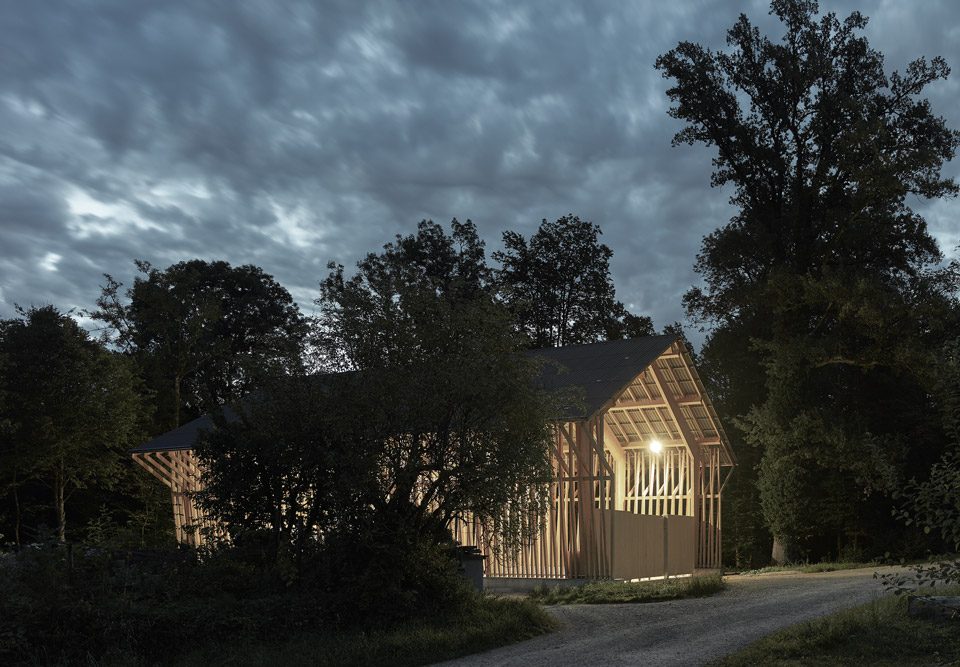 Shed for Firewood by Clou Architekten