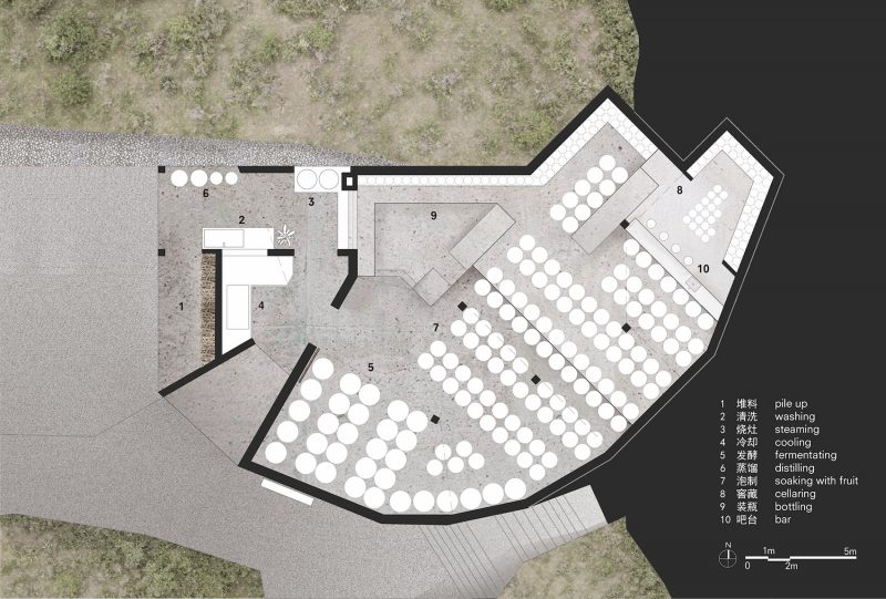 Lishui Two three House Distillery China by Nota Architects