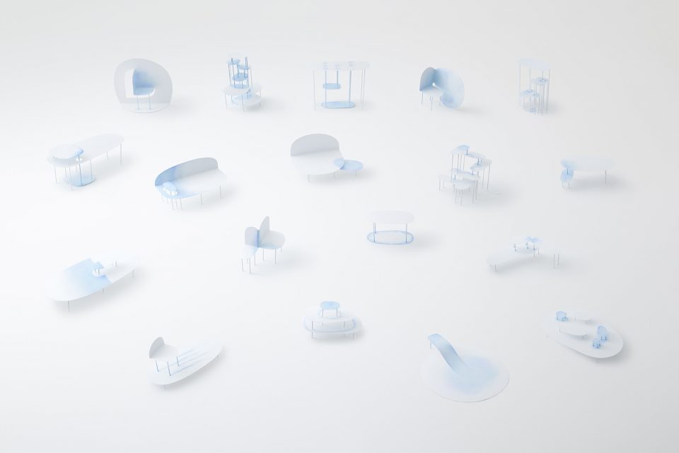 Watercolour collection for Friedman Benda by nendo