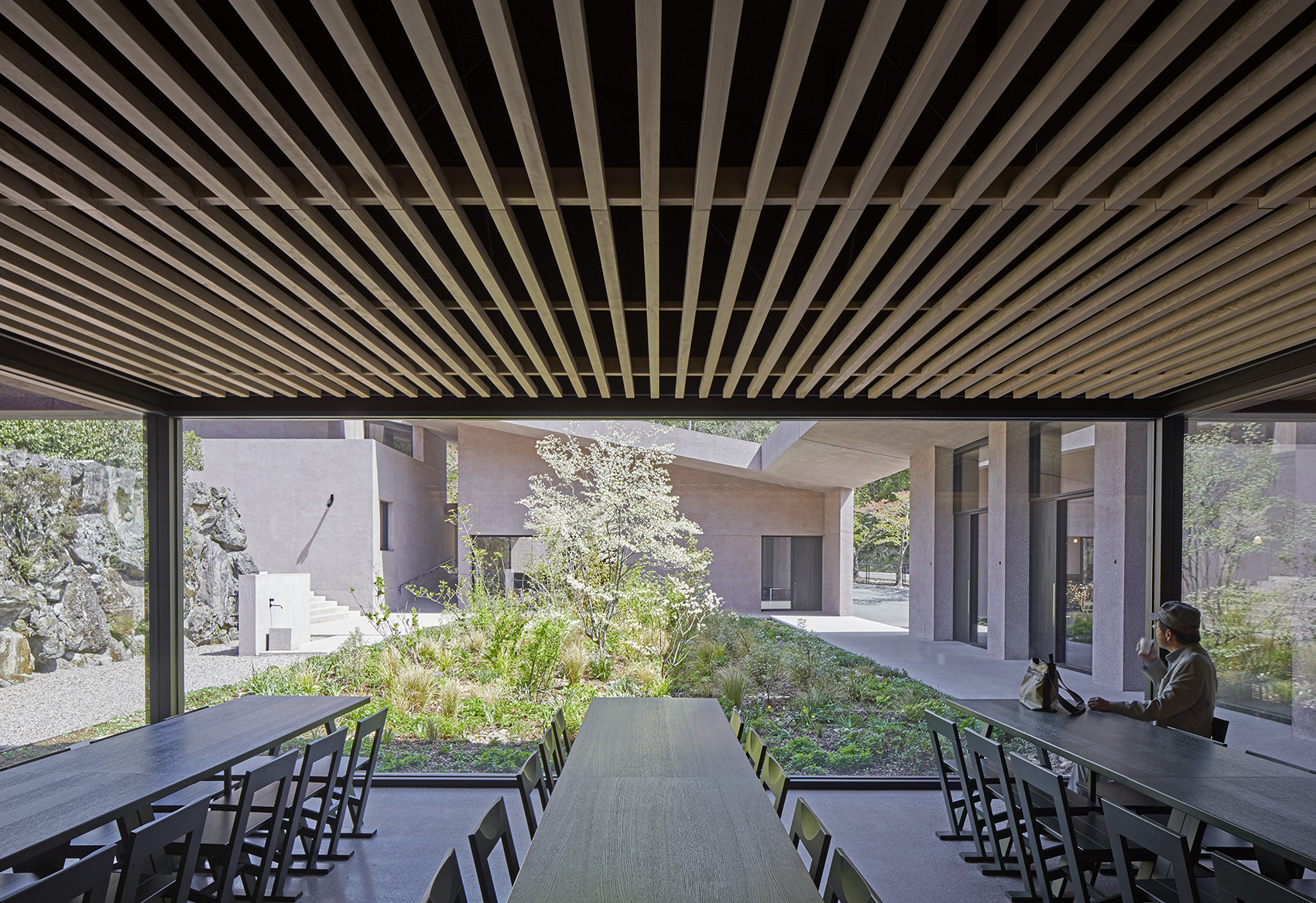 Inagawa Cemetery chapel and visitor centre by David Chipperfield