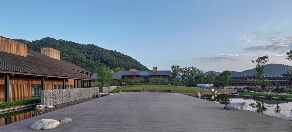 jiezi ancient town meiyi square and qingluan park china by beijing huaqing an design architects co ltd chengdu branch