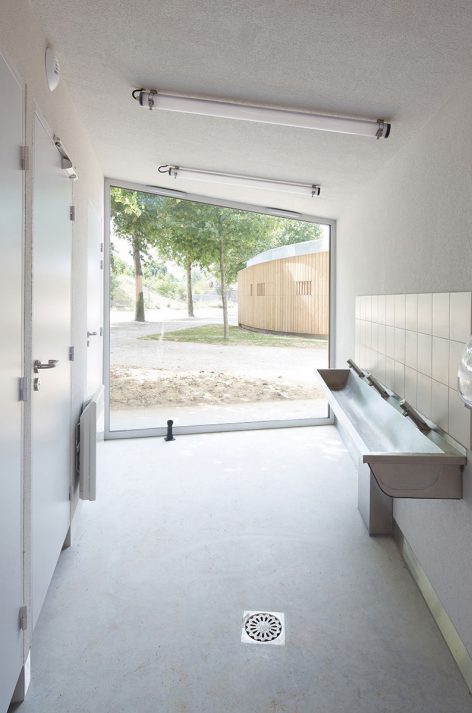 3 Pavilions in Park Along the River Seine by h2o architectes