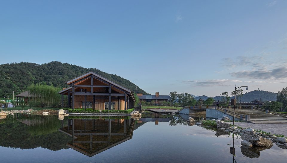 jiezi ancient town meiyi square and qingluan park china by beijing huaqing an design architects co ltd chengdu branch