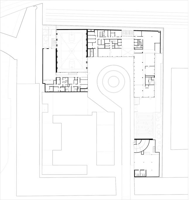 archimede offices and gymnasium in bercy by brenac gonzalez associes 1