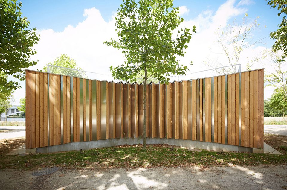 3 Pavilions in Park Along the River Seine by h2o architectes