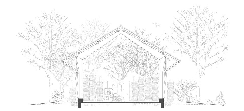 Shed for Firewood by Clou Architekten 1