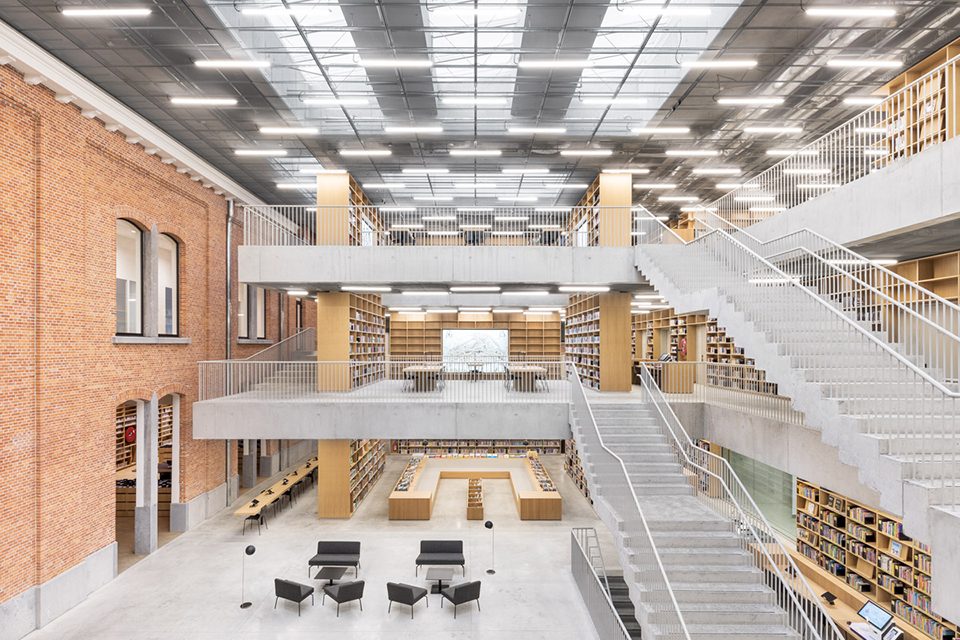 utopia a library and academy for performing arts in aalst by kaan architecten