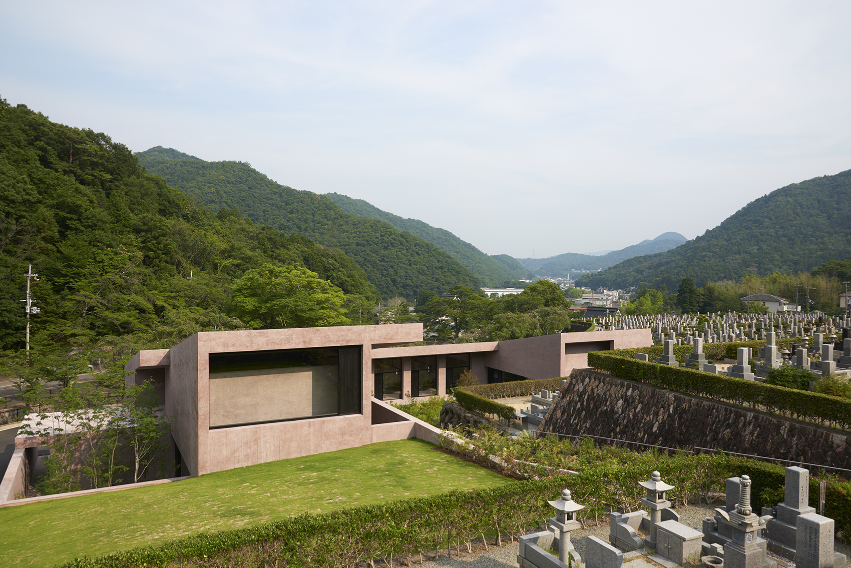 Inagawa Cemetery chapel and visitor centre by David Chipperfield