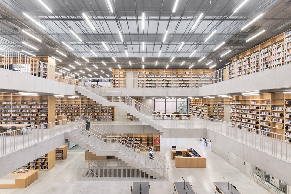 utopia a library and academy for performing arts in aalst by kaan architecten