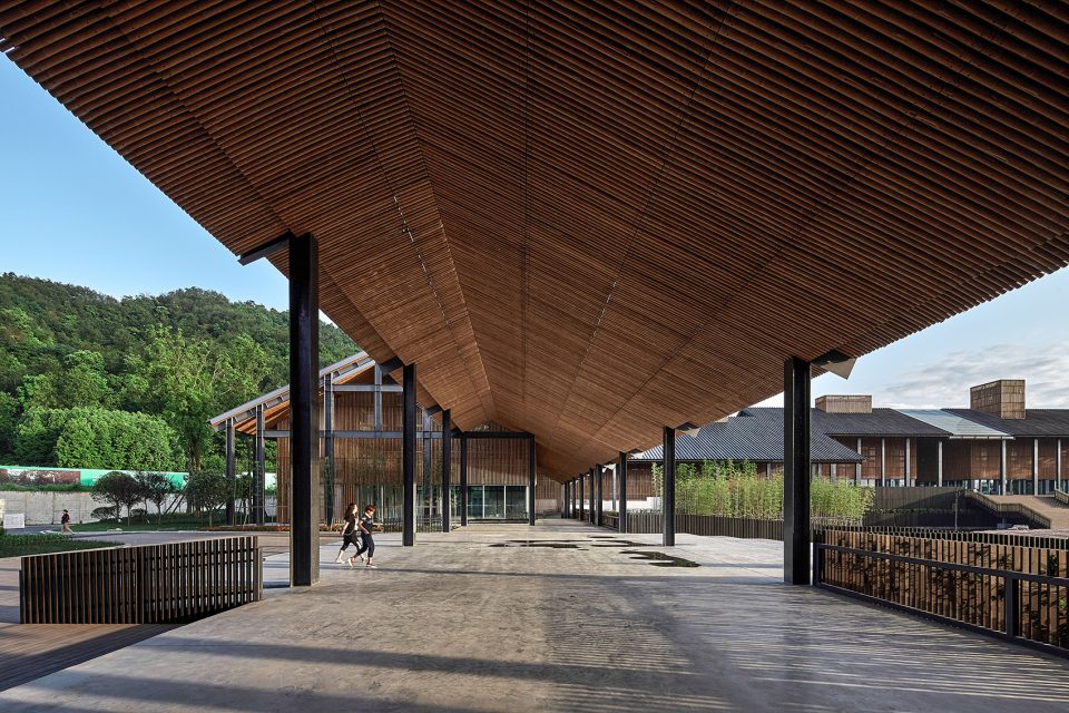 jiezi ancient town meiyi square and qingluan park china by beijing huaqing an design architects co ltd chengdu branch
