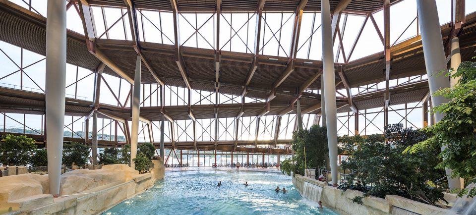 water park aqualagon by jacques ferrier architecture