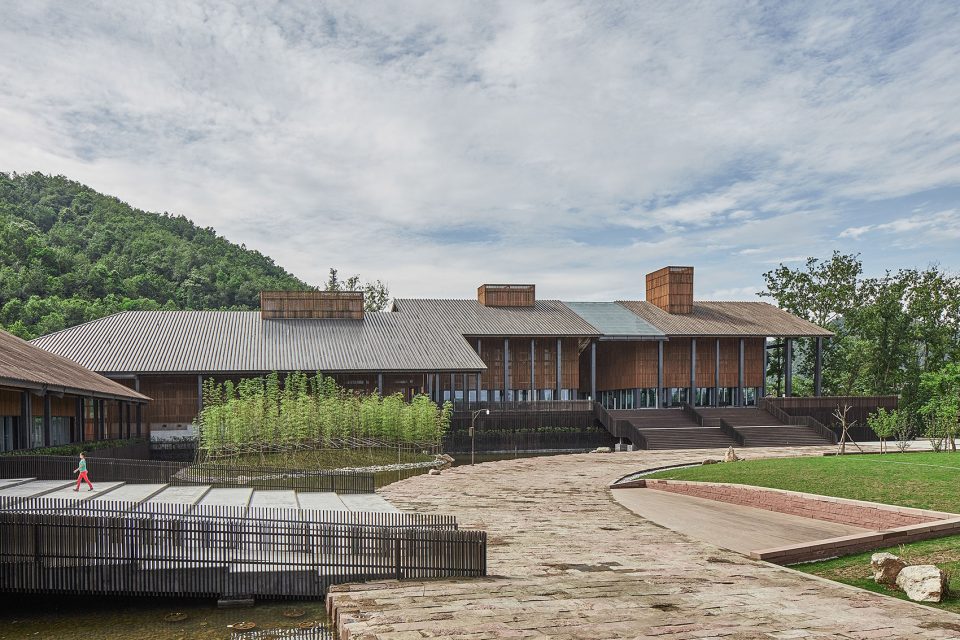 jiezi ancient town meiyi square and qingluan park china by beijing huaqing an design architects co ltd chengdu branch