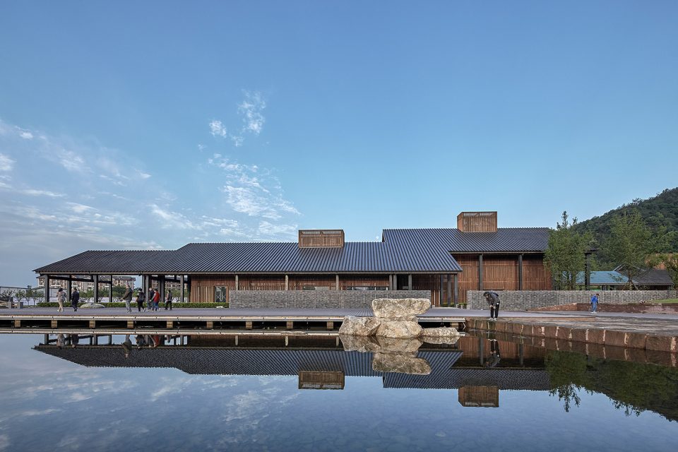 jiezi ancient town meiyi square and qingluan park china by beijing huaqing an design architects co ltd chengdu branch