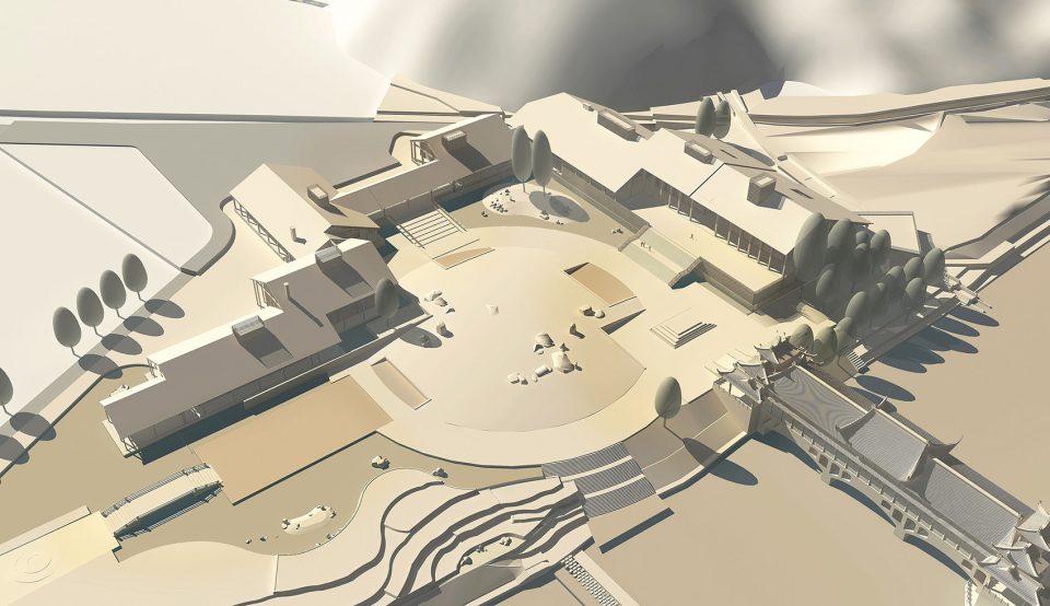 jiezi ancient town meiyi square and qingluan park china by beijing huaqing an design architects co ltd chengdu branch