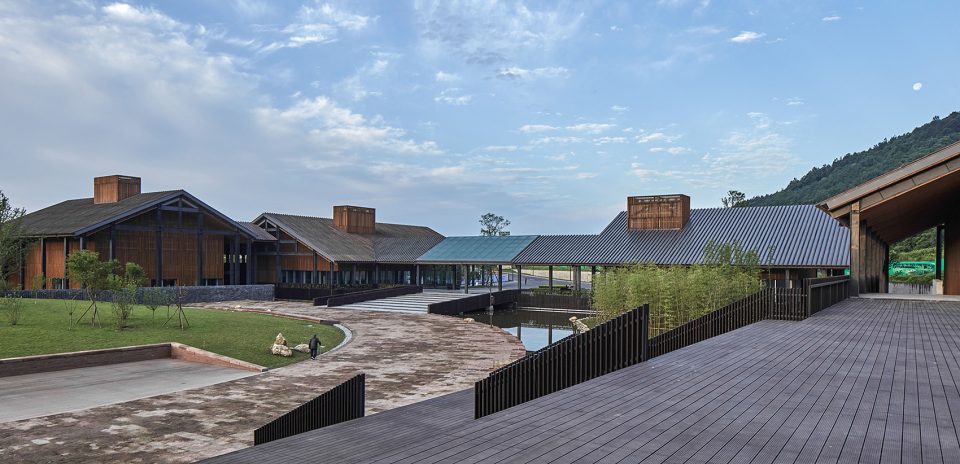 jiezi ancient town meiyi square and qingluan park china by beijing huaqing an design architects co ltd chengdu branch